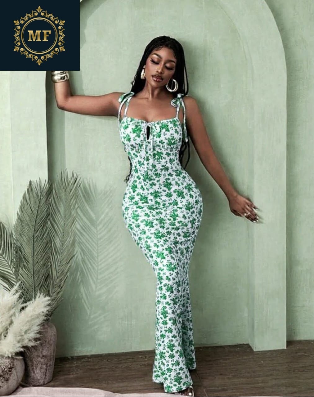 Floral-print bodycon dress