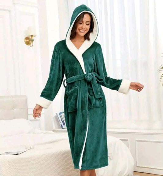 Ladies' hooded robe