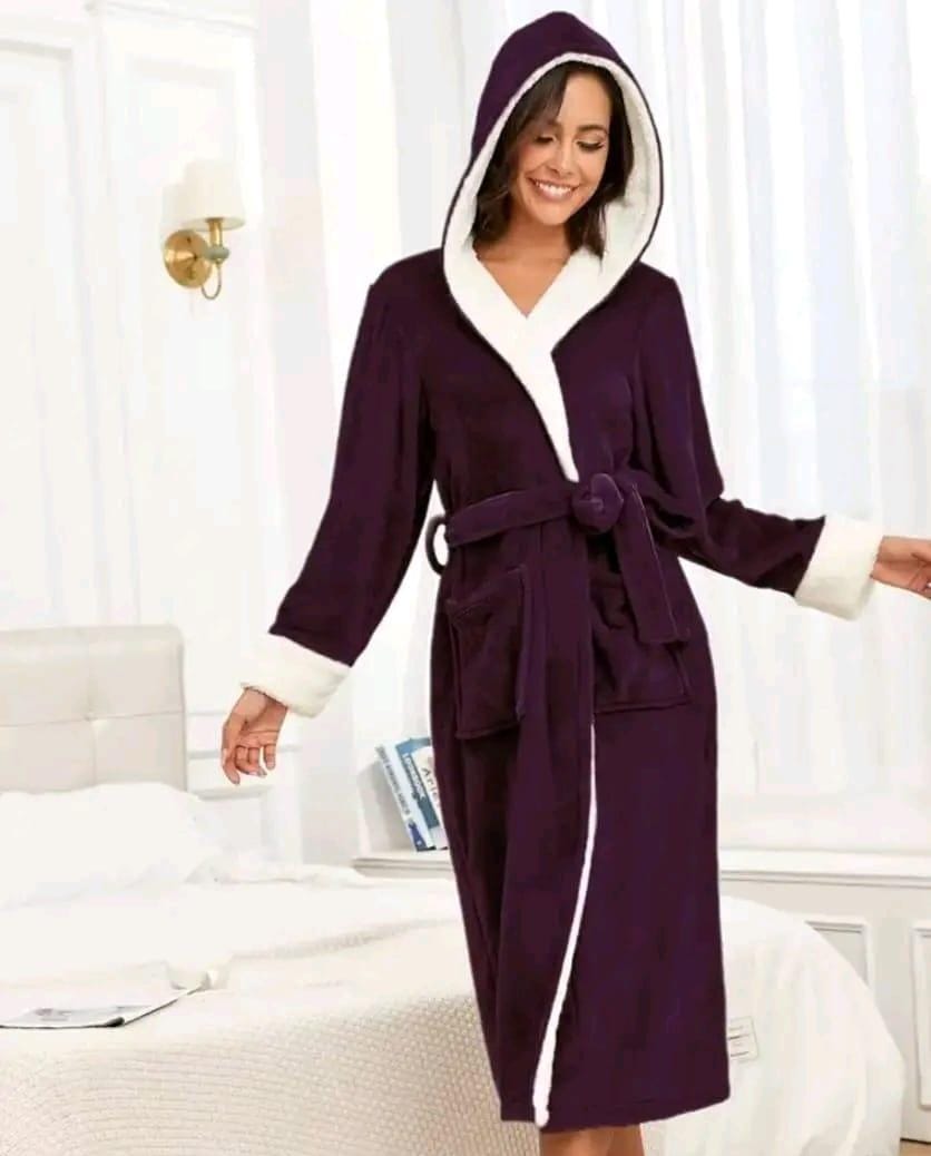 Ladies' hooded robe