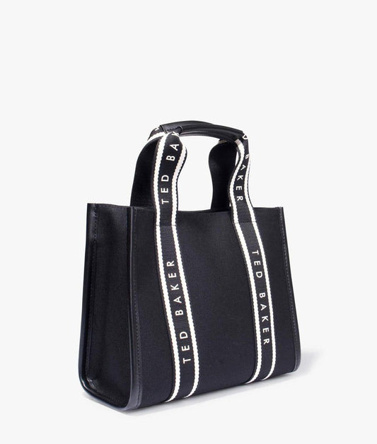 Georjia Branded Webbing Canvas Medium Tote Bag