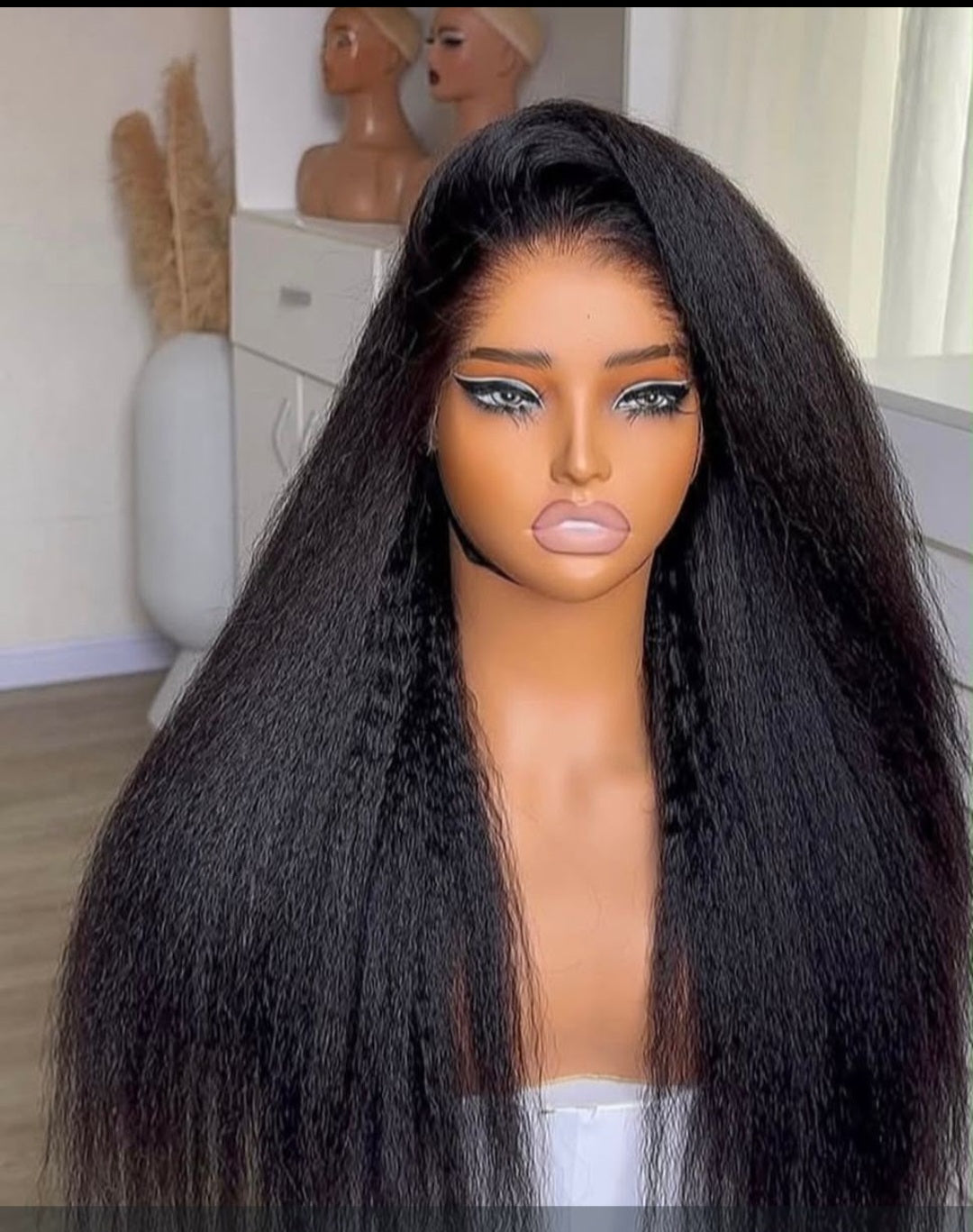 13X4 Kinky straight frontal wig