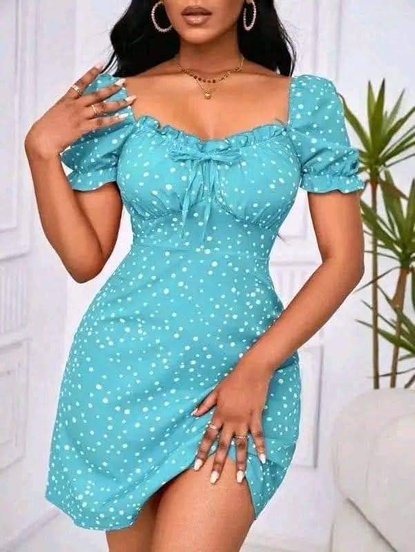 Women's dotted summer dress