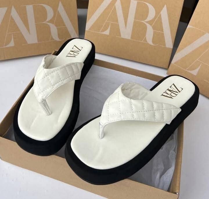 Zara Platform thong sandals