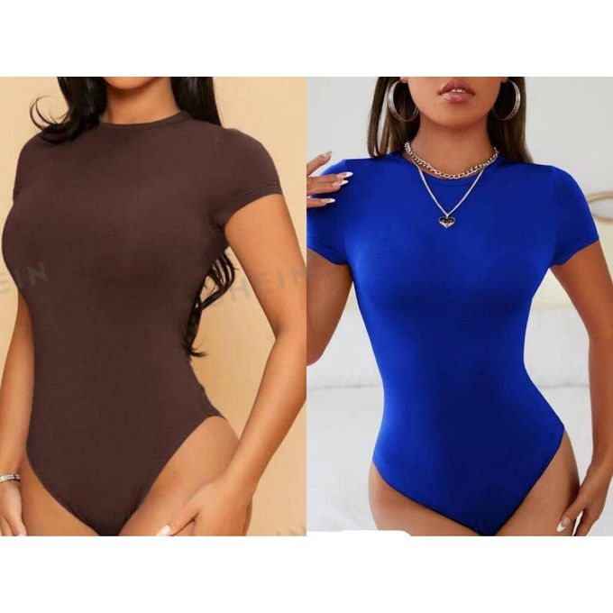 Tall crew neck short sleeve bodysuit