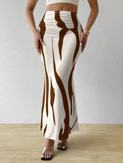 Women's Printed Maxi skirt