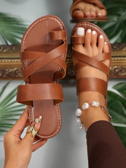 2 Toe-Loop Sandals.