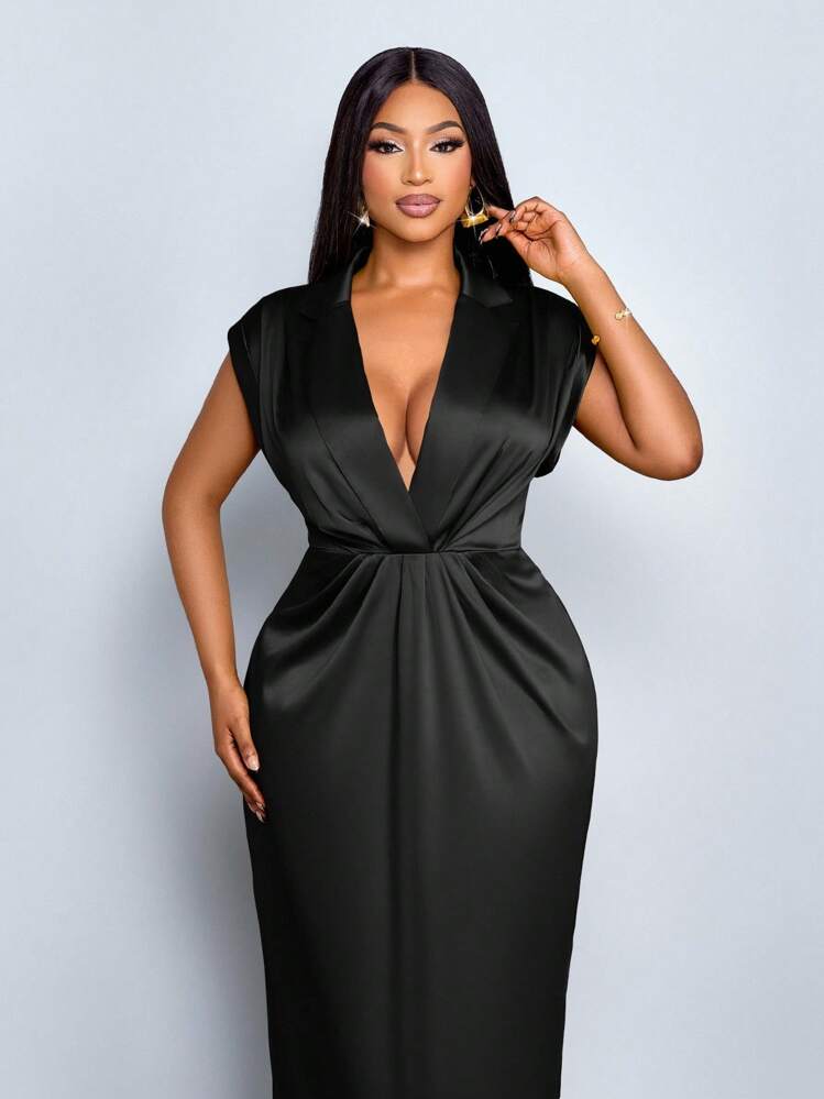 Satin maxi dress