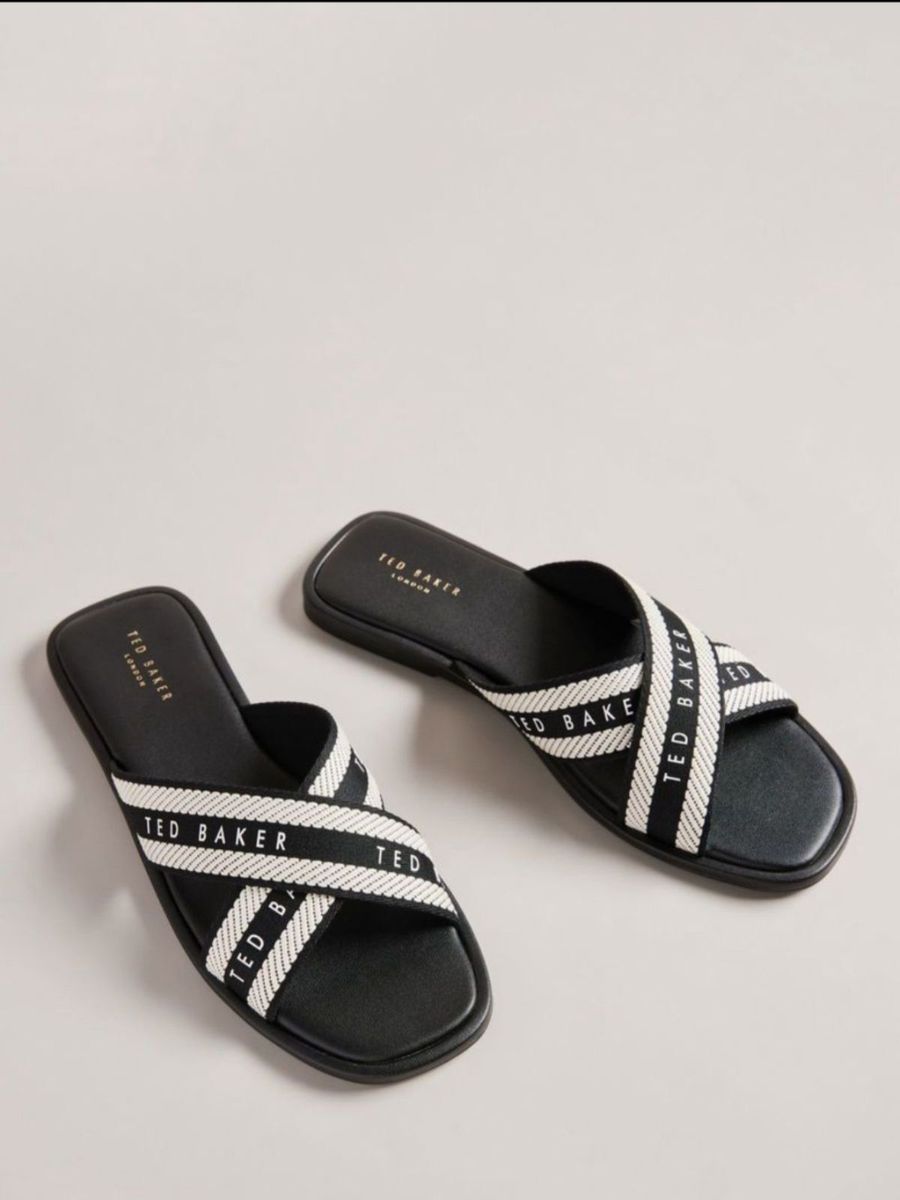 Ted Baker Ashika-webbing flat slide