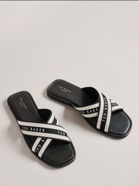 Ted Baker Ashika-webbing flat slide