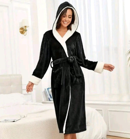 Ladies' hooded robe