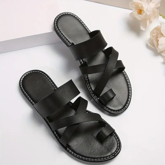 2 Toe-Loop Sandals.