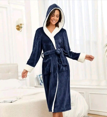 Ladies' hooded robe
