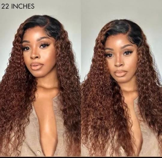 13X4 Chocolate water wave wig