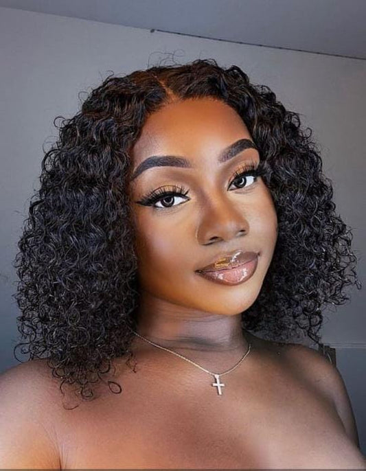 10 inches 13X4 PRO DD Jerry curly frontal wig
