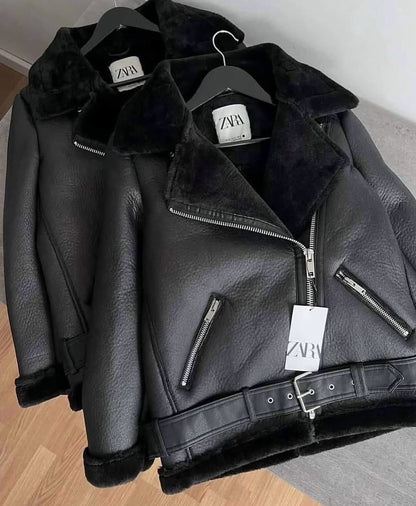 Women's Double-Faced Biker Jacket