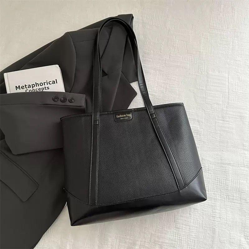 Ladies' two-toned tote bag