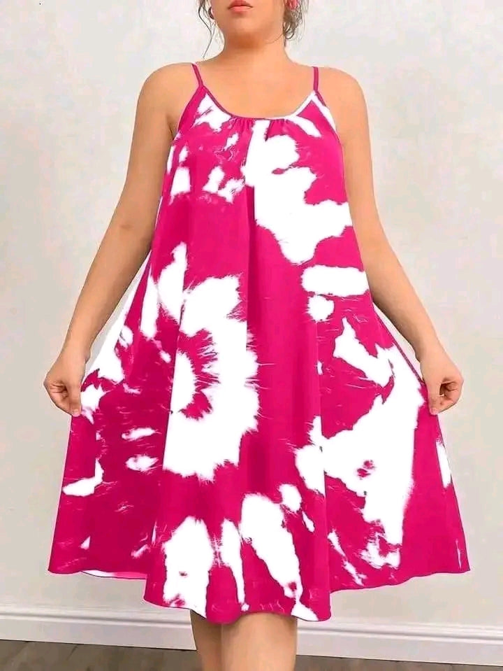 'Tie dye sleeveless dress