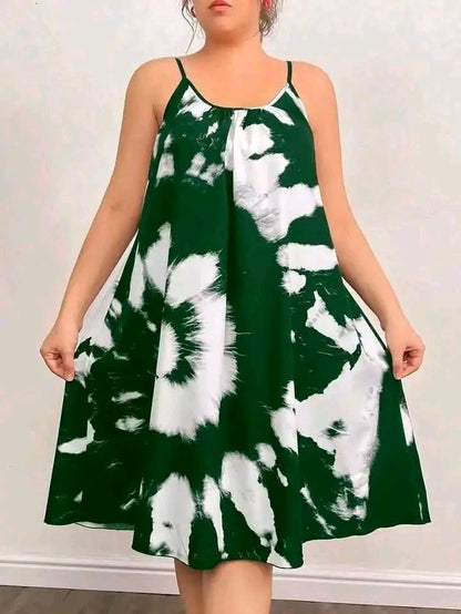 'Tie dye sleeveless dress