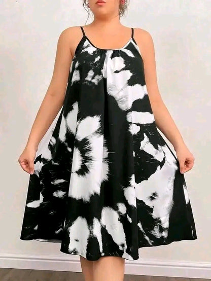 'Tie dye sleeveless dress