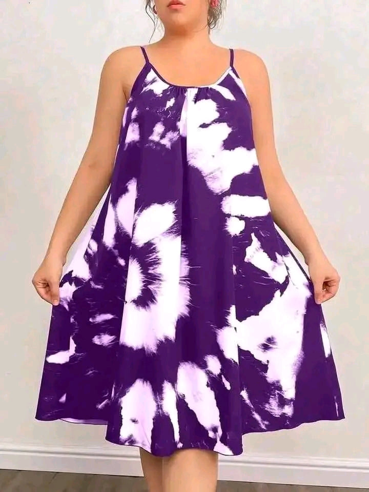 'Tie dye sleeveless dress