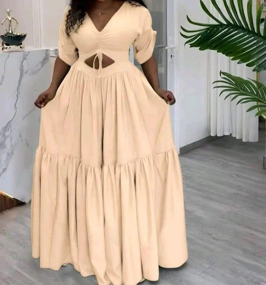 'Maxi dress with a tiered skirt