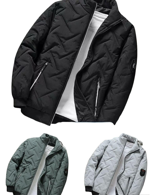 Lightweight Casual Stand Collar Puffer Jacket