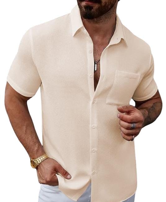 Short-sleeve button-down shirt