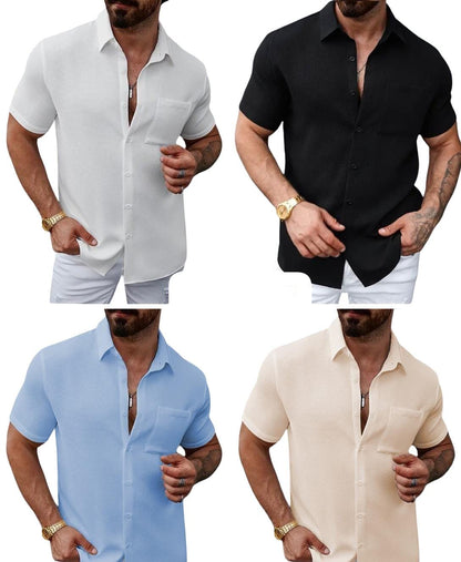Short-sleeve button-down shirt