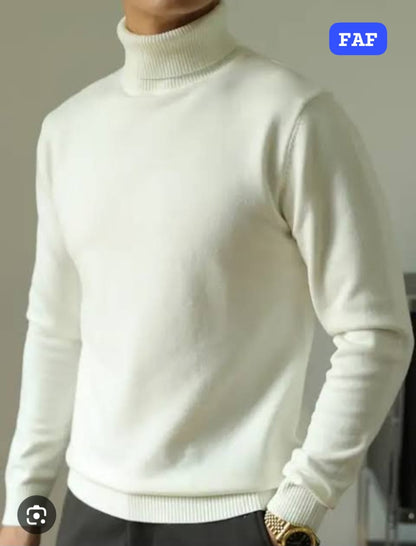 Slim-fit turtleneck sweater