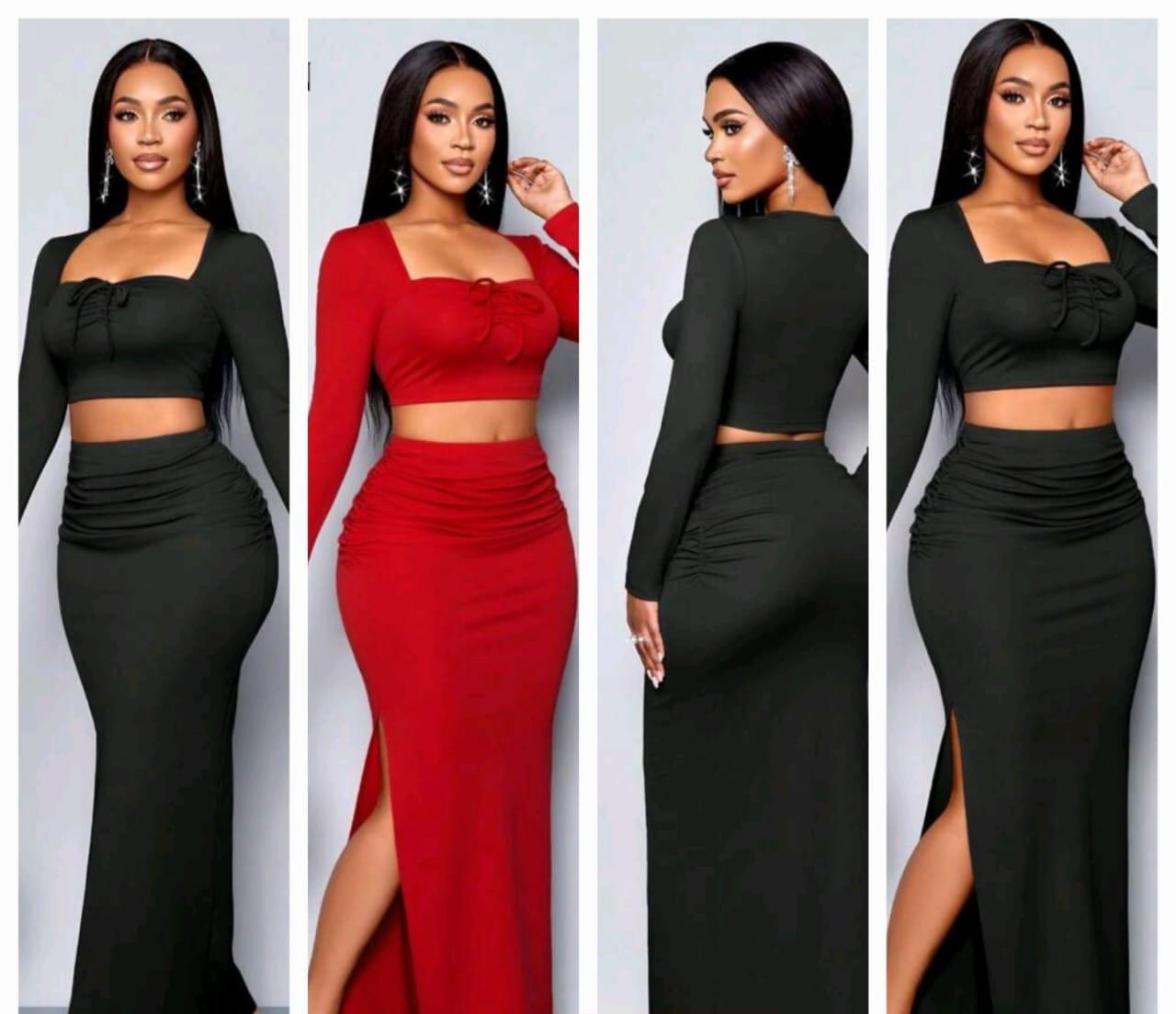 Two piece long sleeve