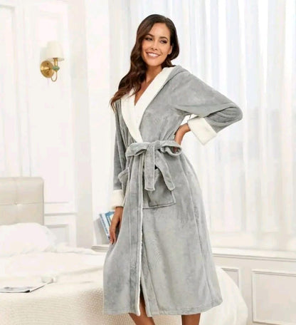 Ladies' hooded robe