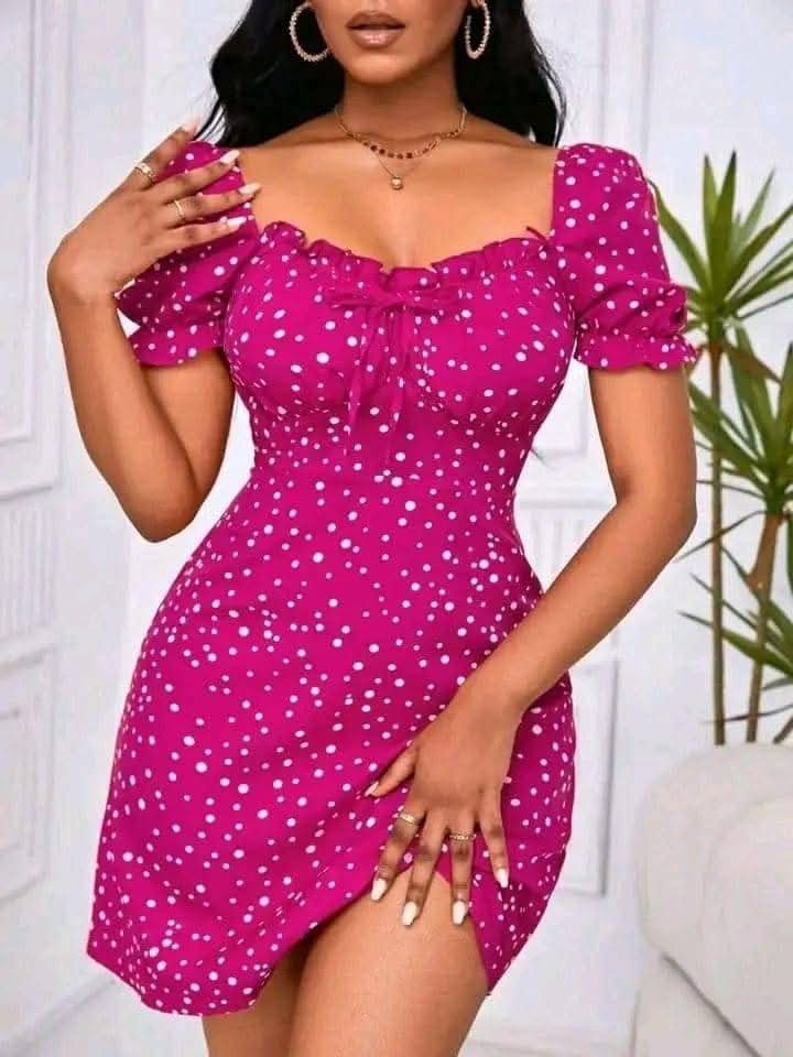 Women's dotted summer dress