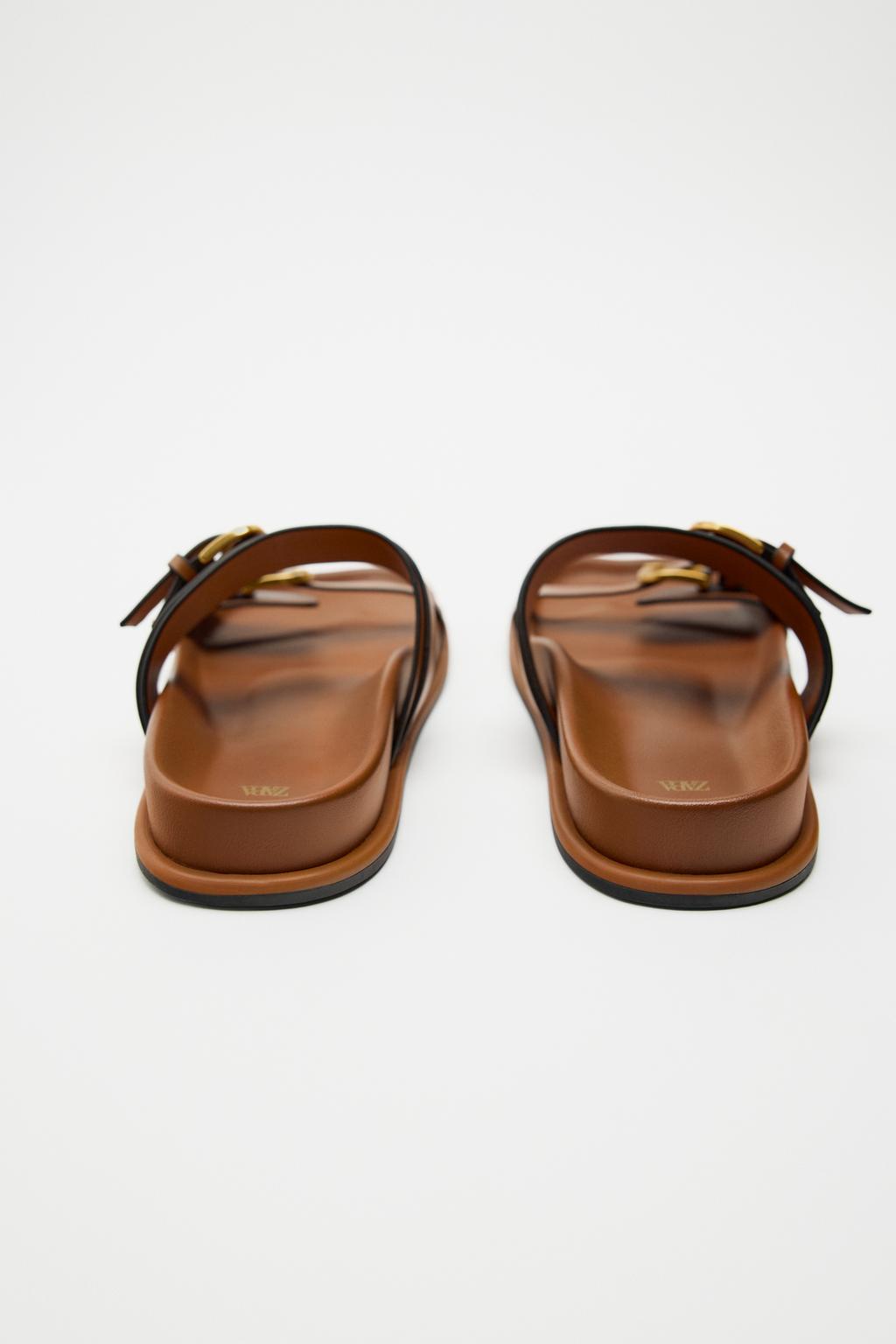 The buckled sandals