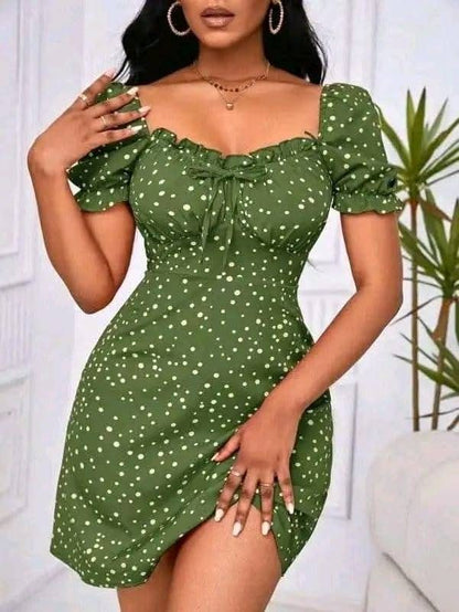 Women's dotted summer dress