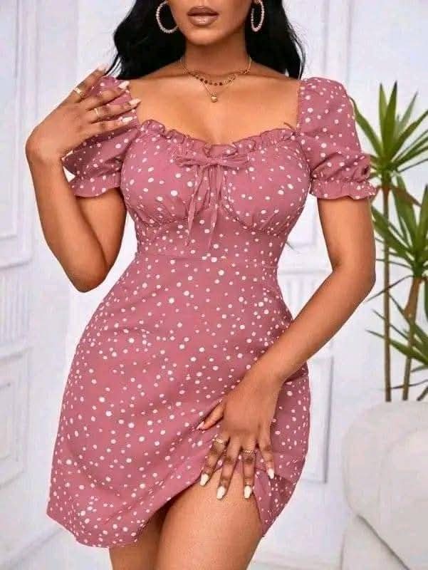 Women's dotted summer dress