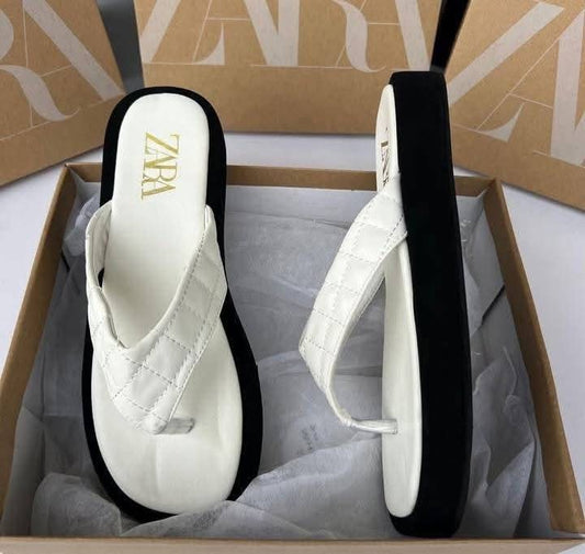Zara Platform thong sandals